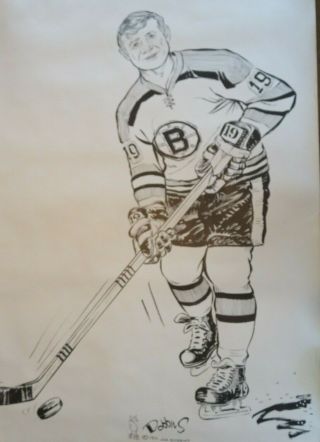 Boston Bruins - Set of 6 Vintage Posters - Jim Dobbins dated 1971 5