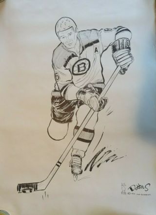 Boston Bruins - Set of 6 Vintage Posters - Jim Dobbins dated 1971 6