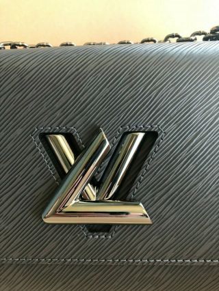 Louis Vuitton Epi Leather Twist MM Rare Gunmetal Hardware Pepper/ Black FreeShip 4