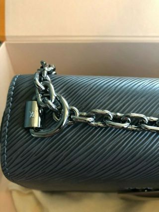 Louis Vuitton Epi Leather Twist MM Rare Gunmetal Hardware Pepper/ Black FreeShip 6