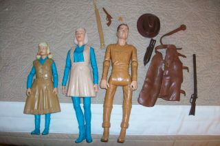 Vintage Toy Marx Best Of The West Figures Johnny Josie Jane West & Accessories