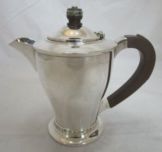 Smart George VI Art Deco Sterling silver coffee pot,  404 grams,  1940 2