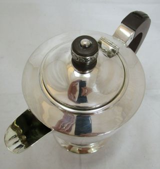 Smart George VI Art Deco Sterling silver coffee pot,  404 grams,  1940 3