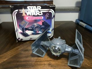 Light & Sound - Vintage Kenner Star Wars Darth Vader Tie Fighter W/ Box