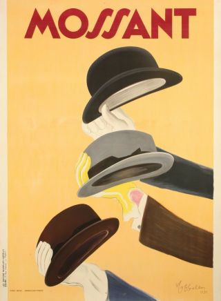 Vintage Poster - Cappiello Leonetto - Mossant Hats - 1938