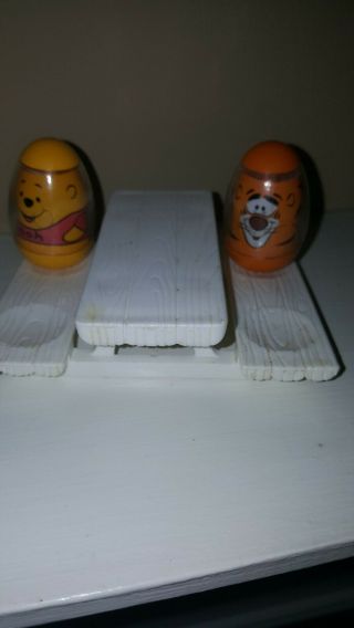Weebles Tigger And Winnie The Pooh Figures Plus Table