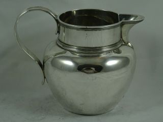 Large,  Victorian Solid Silver Milk Jug,  1897,  366gm