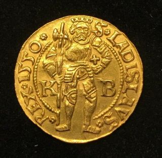 Medieval Gold Ducat,  Ferdinand I 1550 (1521 - 1564) - Holy Roman Empire - Rare