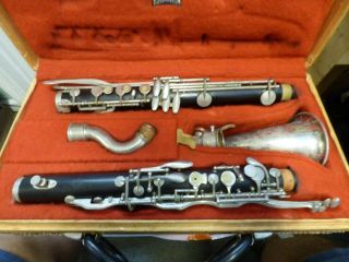 Vintage Leblanc Paris France Wood Alto Clarinet W\case Not