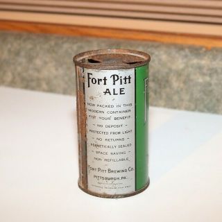 Fort Pitt Ale Flat Top - Rare All Silver Version 2