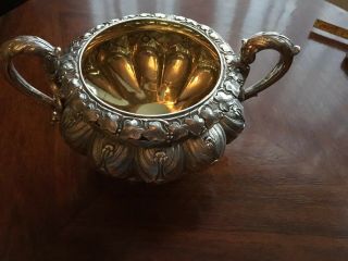 Exceptionally Good Hallmarked Silver Sugar Bowl Edinburgh 1827 461 Grams 8