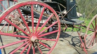 Antique Horse Drawn Swab Carriage Co? Vintage Wagon Buggy Cart.  Late1800’s 6