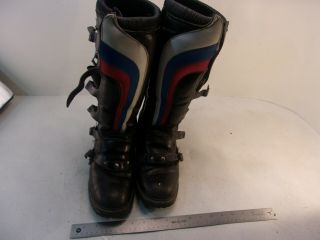 Vintage Motocross Motorcycle Boots Worn Soles Goodyear Size 9 / 9.  5 ?