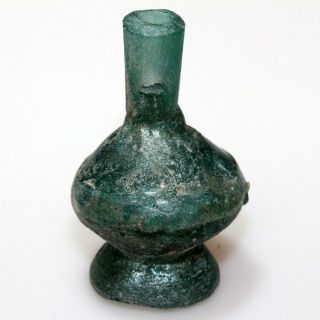 - Near East Roman Era Glass Cosmetic Bottle Circa 100 - 300 Ad