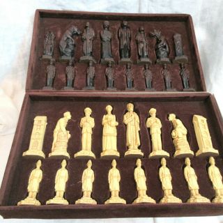 Vintage Sac Ltd Sherlock Holmes Chess Set - Orig.  Box - England