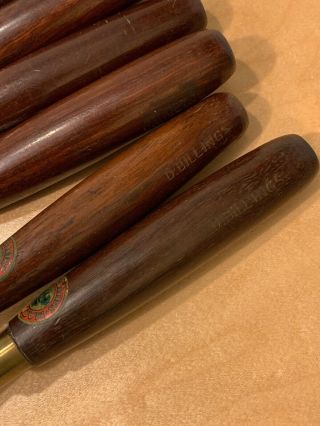 Vintage Marples Set Of 12 Wood Carving Chisel Set Inscribe Name & Decal 12