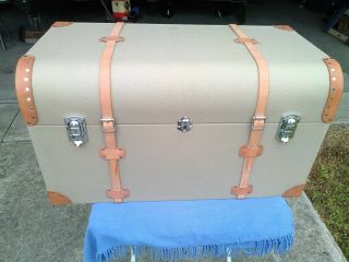 Travel Trunk For Antique Car,  With Separate Cover And Keys