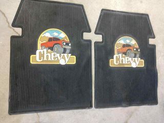 Vintage Chevy Truck Blazer Rubber Carpet Floor Mats K5 K10 K15 K20 C10 C20 4x4