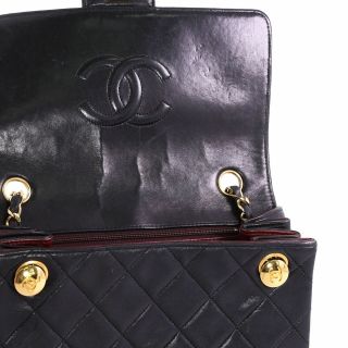 Chanel Vintage Square Classic Flap Bag Quilted Lambskin Small 7