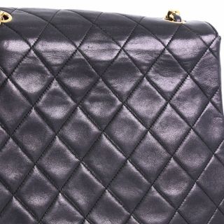 Chanel Vintage Square Classic Flap Bag Quilted Lambskin Small 8