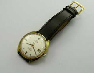 Vintage 1968 Omega Seamaster Cosmic Cal 613 Cross Hair Dial G/p Gents Watch Vgc