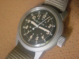 Vintage Bulova U.  S.  Military Issue Wrist Watch.  Type A - 17a.  Cal.  10bnch
