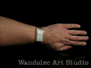 Vintage Men ' s Wristwatch LONGINES Art Deco Mechanical Silver Mens Wrist Watch 12