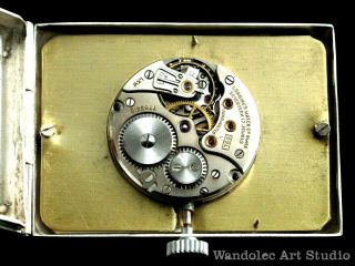 Vintage Men ' s Wristwatch LONGINES Art Deco Mechanical Silver Mens Wrist Watch 6