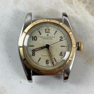 Vintage Rolex Oyster Perpetual Bubbleback Two - Tone Wristwatch Ref.  4919 Nr