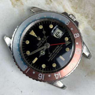 Vintage Rolex Gilt GMT - Master Wristwatch Ref.  1675 RARE NR 2