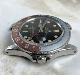 Vintage Rolex Gilt GMT - Master Wristwatch Ref.  1675 RARE NR 7