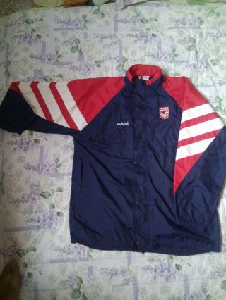 Vintage Jacket Adidas Arsenal 1992 - 94 Rare Lightweight Training Size 44 - 46 Large