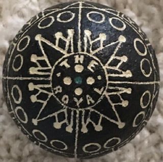 Extremely Rare,  The Royal Pattern Golf Ball C1910