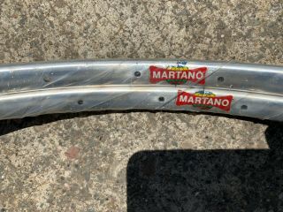 Vintage Martano Leggero 28 " 700c 36h Tubular Rims Road Racing Nos