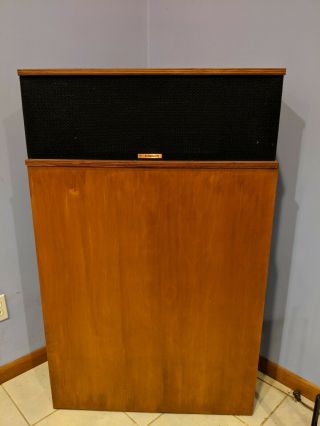 Two Klipsch Vintage Klipschorn Corner Floor Standing Speakers 2
