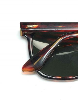 American Optical Saratoga True Color CN 25T - 51 Tortoise JFK Style Sunglasses 30D 11