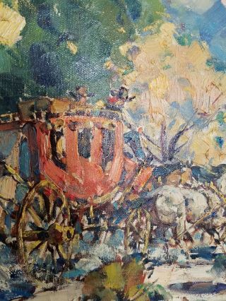 Marjorie Reed Listed Western Impressionist Vintage Oil Painting 5