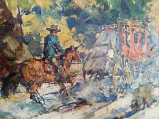 Marjorie Reed Listed Western Impressionist Vintage Oil Painting 8