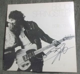 Bruce Springsteen Signed Born To Run 12’ Lp Vtg Vinyl Album W/