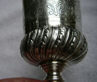 Fine Vintage STERLING CHALICE - Poss.  Holy Communion - Hand Chased - NR 6