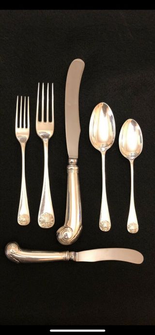 Kirk Stieff - Williamsburg Shell - Sterling Silver –6 - Piece Place Setting