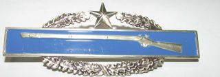 Sb Sterling Ww2 & Korean War Combat Infantry Badge 2nd Award United States Army
