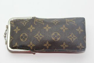 RARE Vintage LOUIS VUITTON Kisslock Eyeglass Wallet Handbag Accessory Case 70 ' s 2