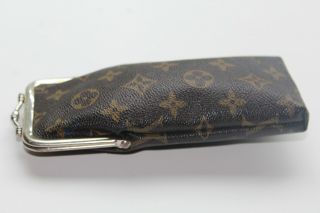 RARE Vintage LOUIS VUITTON Kisslock Eyeglass Wallet Handbag Accessory Case 70 ' s 3