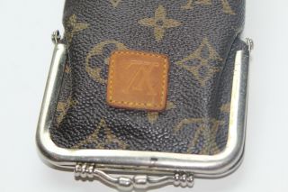 RARE Vintage LOUIS VUITTON Kisslock Eyeglass Wallet Handbag Accessory Case 70 ' s 6