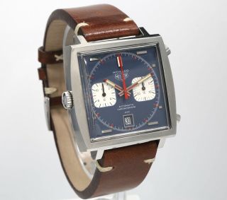 Vintage HEUER MONACO 1133B McQueen 40mm Mens Automatic Chronograph Swiss Watch 3