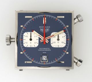 Vintage HEUER MONACO 1133B McQueen 40mm Mens Automatic Chronograph Swiss Watch 7