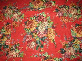 Ralph Lauren Comforter Set Aylesbury Red Floral,  4 Pillow Shams Full/queen