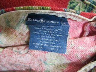 Ralph Lauren Comforter set Aylesbury red floral,  4 pillow shams full/QUEEN 4