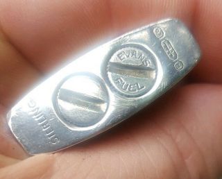RARE Vintage Sterling Silver R Blackinton Co Evans Pocket Lighter 2
